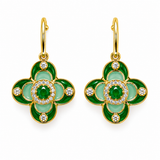 BOUCLES D'OREILLES GIULIA ÉMAIL VERT