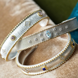 BRACELET CAMALA ARGENT TOPAZE BLEUE