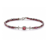 Bracelet Antissa Tourmaline Rose & Diamants