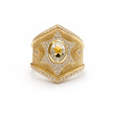 BAGUE ANTONIA OR AMÉTHYSTE VERTE