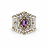 BAGUE ANTONIA ARGENT AMÉTHYSTE
