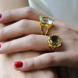 BAGUE KALLYS PRASIOLITE