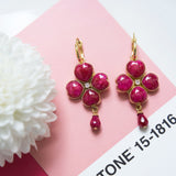 BOUCLES D'OREILLES FAVELO RUBIS QUARTZ