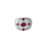 BAGUE MIRANI ARGENT TOURMALINE ROSE