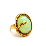 BAGUE GAIA CHRYSOPRASE