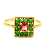 BAGUE LOUISE TOURMALINE ROSE