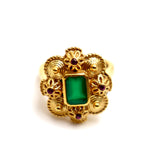 BAGUE ARKITA ONYX VERT