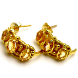 BOUCLES D'OREILLES SAMSARA CITRINE