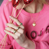 BAGUE DISCIA GRENAT