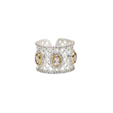 BAGUE ANALI ARGENT QUARTZ ROSE