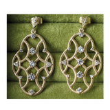 BOUCLES D'OREILLES DINA OR ET ZIRCONS