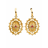 BOUCLES D'OREILLES CORSEA TOURMALINE ROSE