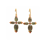 BOUCLES D'OREILLES DIANE LABRADORITE