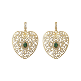 BOUCLES D'OREILLES NAHÉE TOURMALINE VERTE