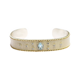 BRACELET CAMALA ARGENT TOPAZE BLEUE
