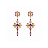 Boucles d'oreilles Elysa Améthyste