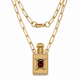 Collier Neria Or Grenat